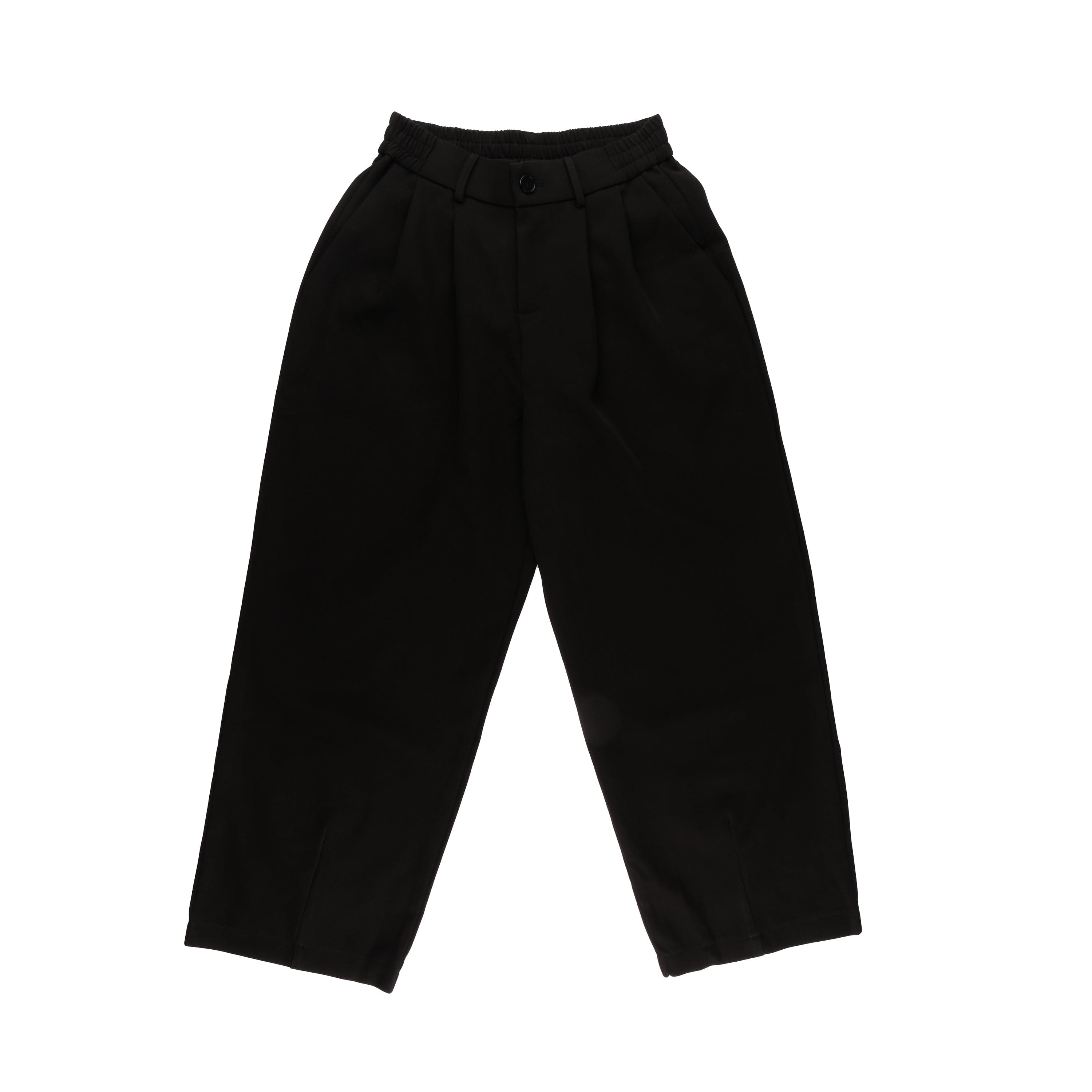 Pleated Pants Black