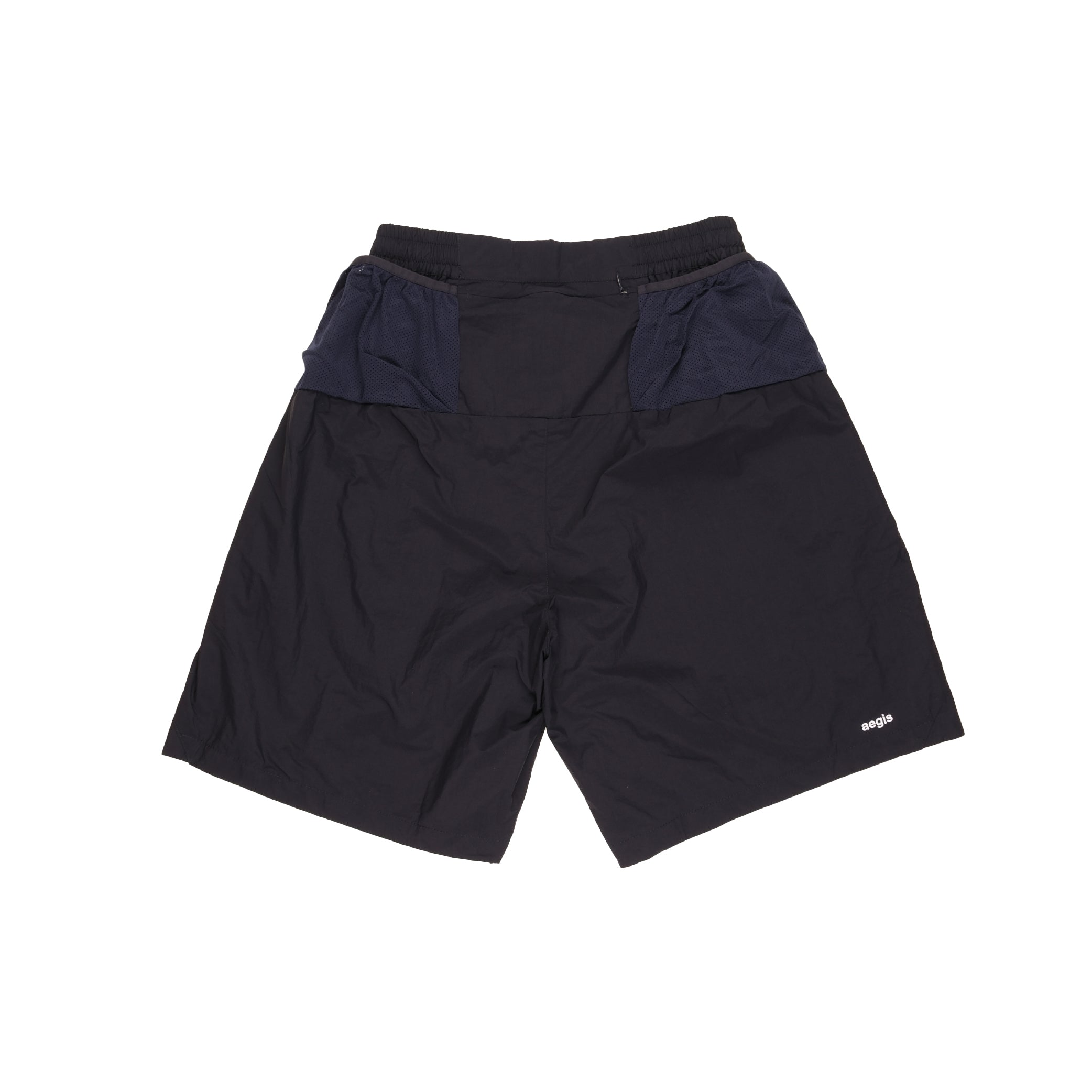 Wide Nylon Shorts Navy – aegis