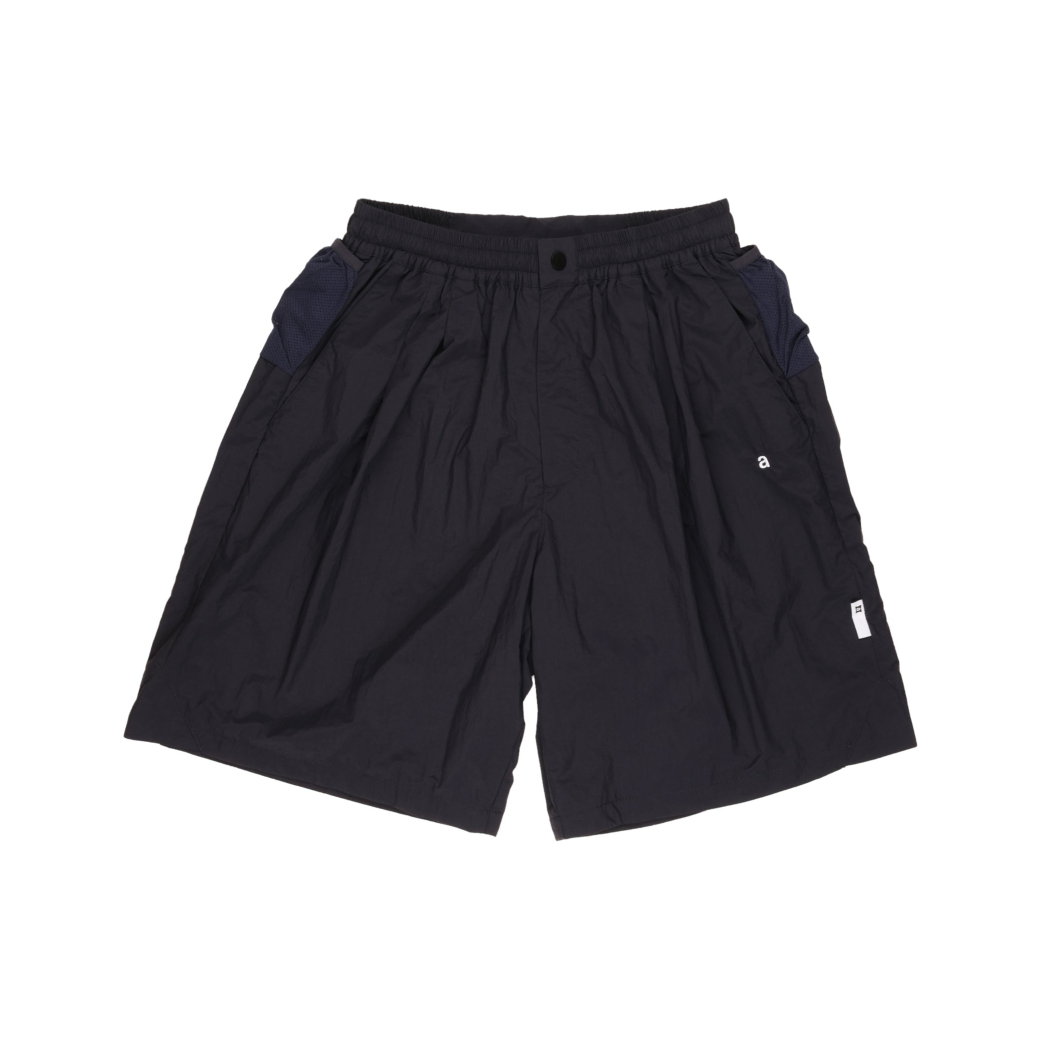 Wide Nylon Shorts Navy – aegis